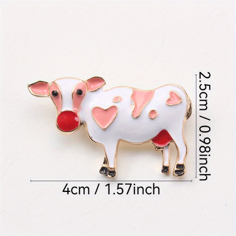 Zodiac Cow Collar Pin Brooch, Personalized Gift